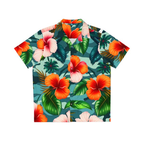 Indulge in Hawaiian Paradise: Embrace the Tropical Vibes Escape to a world of breezy paradise with our Hawaiian Camouflage Floral shirt. Immerse yourself in the vibrant colors, tropical patterns, and carefree spirit of the Hawaiian Islands.