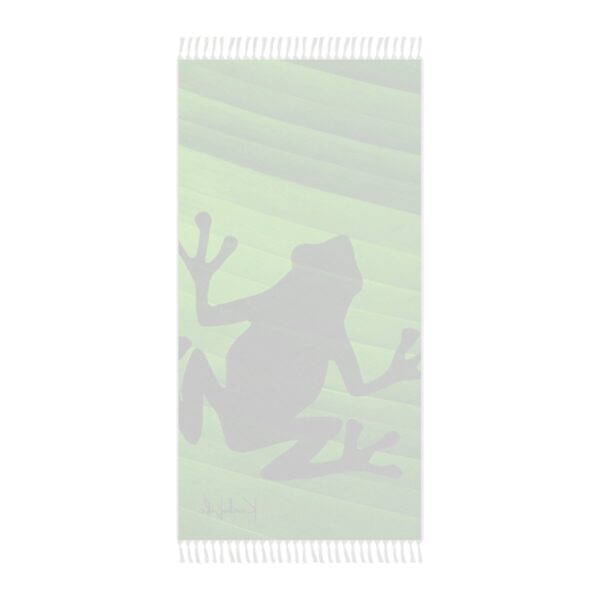 Get ready to make a statement at the beach or in the Great Outdoors with the Boho Beach Cloth featuring a playful frog silhouette on a banana leaf! Made with 100% soft polyester, this beach cloth is the perfect take-along for all your adventures. Measuring a big 38" x 81" (97cm x 206cm), this beach cloth provides ample space for you to relax and soak up the sun. Its thickness of 0.06''(1.5mm) provides just the right amount of comfort and durability, making it easy to transport wherever you go.