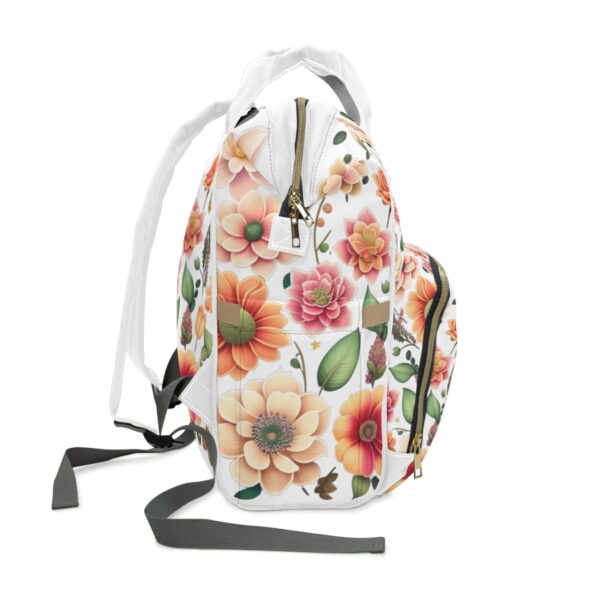 A Touch of Elegance: Cream Interior Lining Beauty extends to the inside, as our Wild Flowers Backpack is lined with a cream interior that adds a touch of elegance. Revel in the thoughtfully designed details that elevate your overall experience.