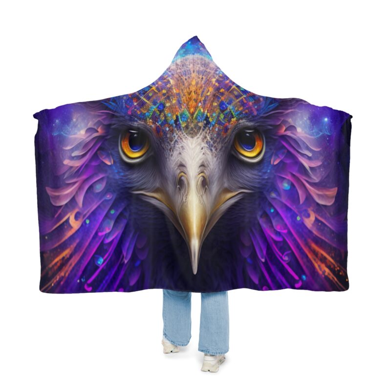 Embrace the unknown, envelop yourself in the mysterious allure of Hooded Shaman Blanket.