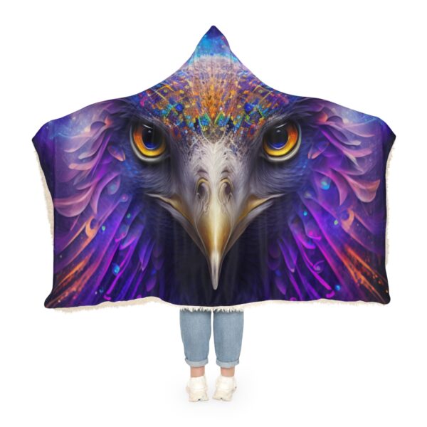 Embrace the unknown, envelop yourself in the mysterious allure of Hooded Shaman Blanket.