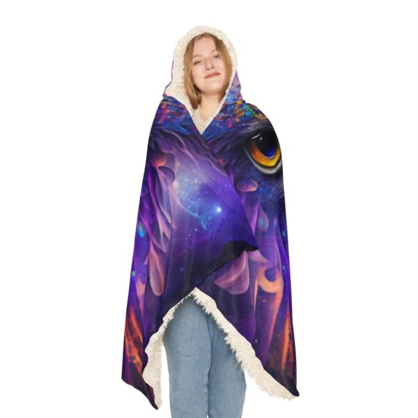 Embrace the unknown, envelop yourself in the mysterious allure of Hooded Shaman Blanket.